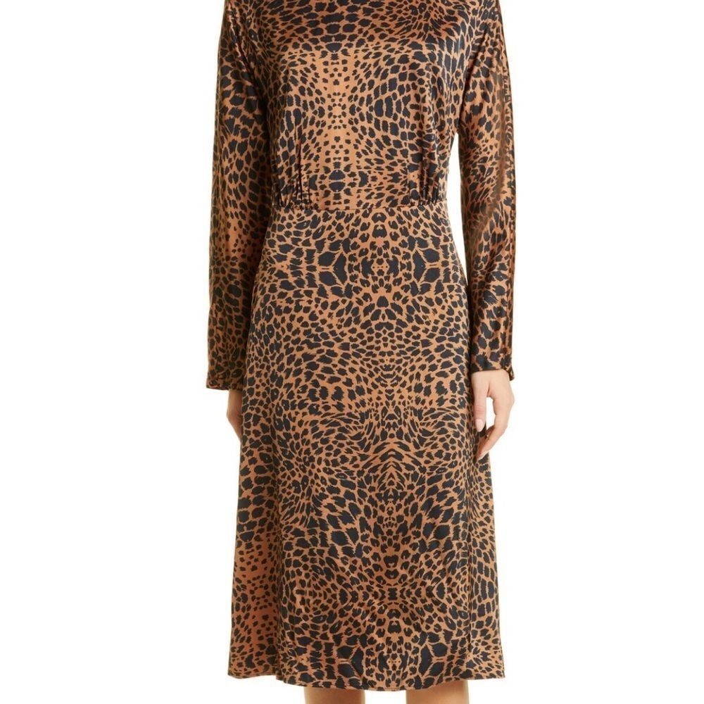 Hugo boss darkea long sleeve animal print dress NWT - Picture 3 of 9